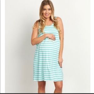 Pink blush maternity dress